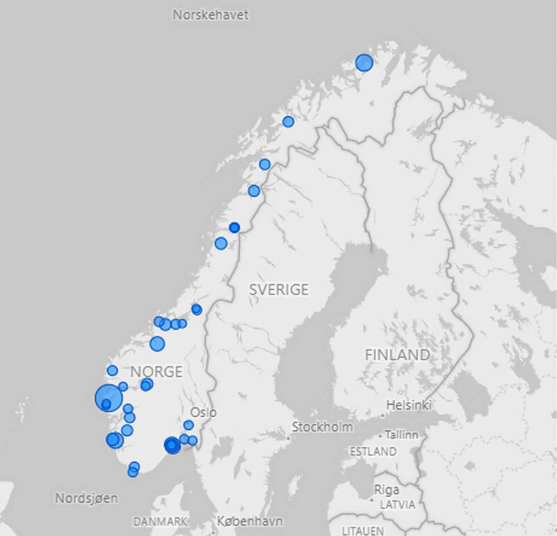 Utslipp kart norge 2022 kunnskapsbanken for nord norge kbnn